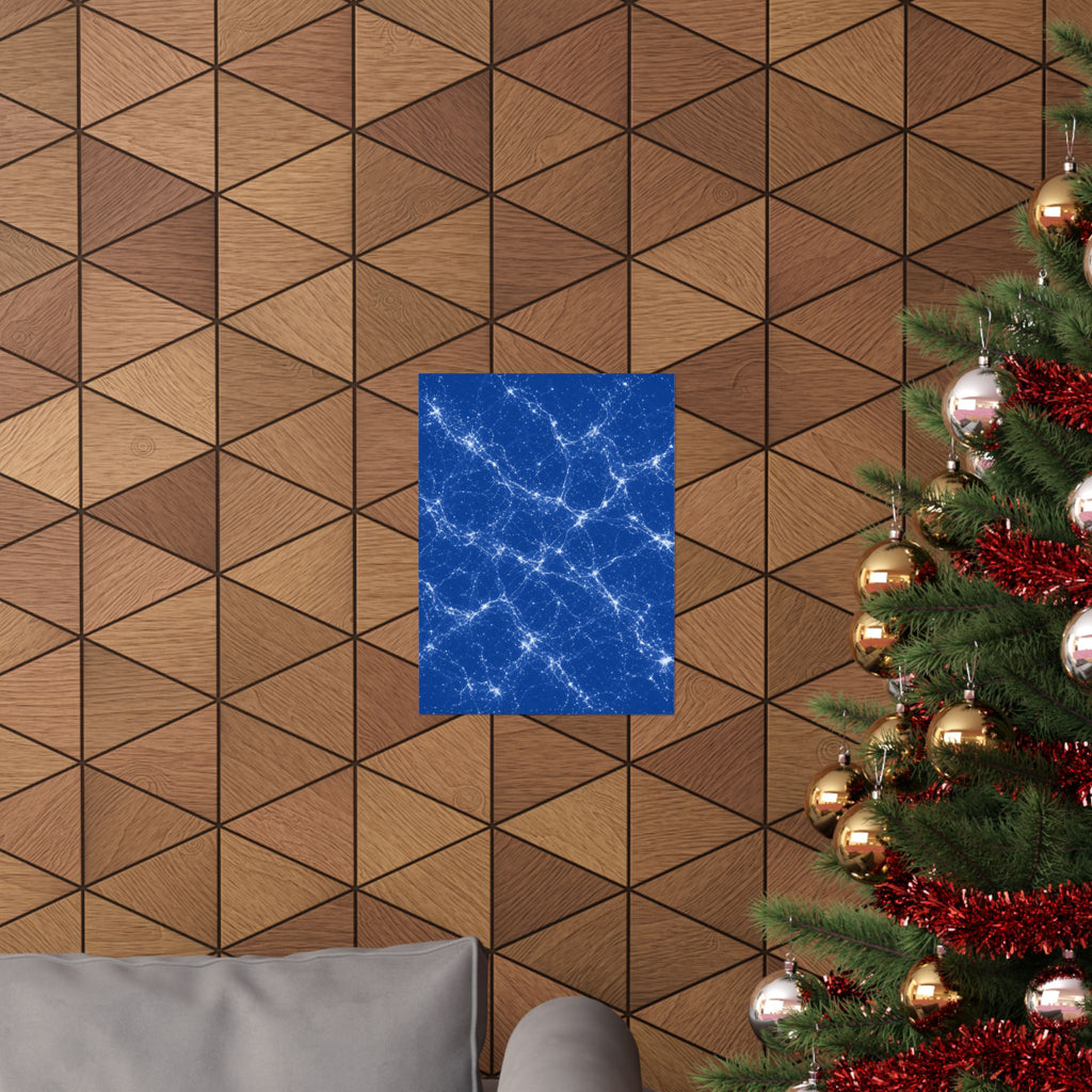 Neon Mycelium - Blueprint Poster