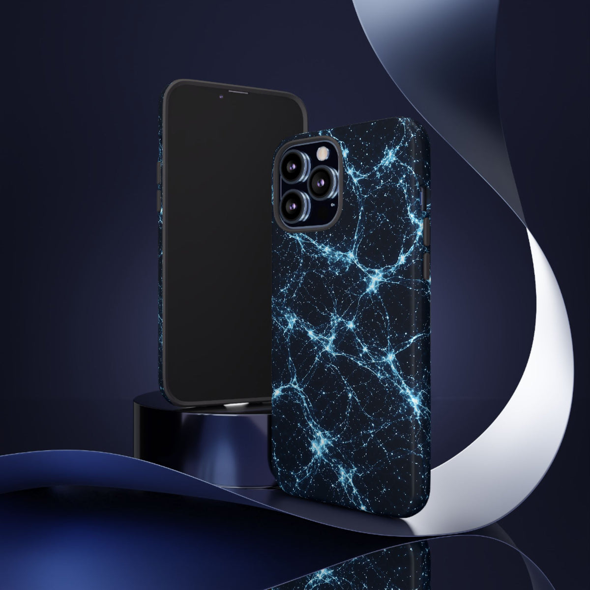 Neon Mycelium - Ice Crystal Phone Case