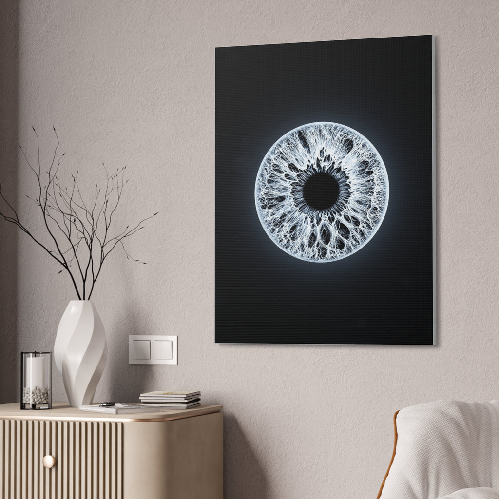BLXNTT Iris – Lace Web Ice Silver Glossy Canvas