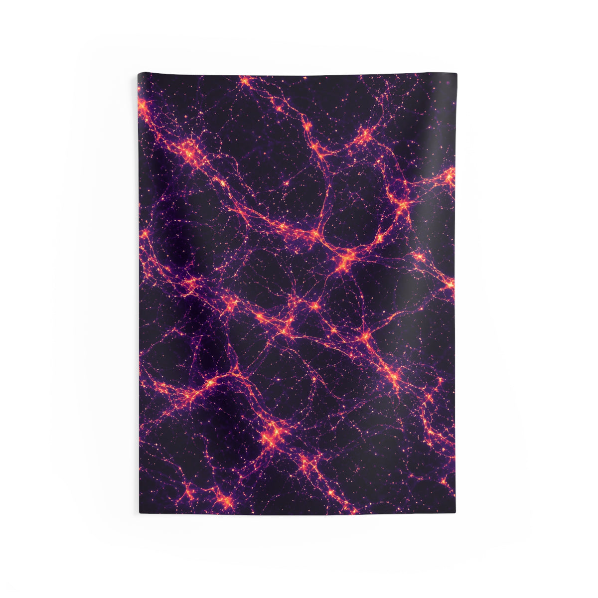Neon Mycelium - Sunset Synapse Tapestry