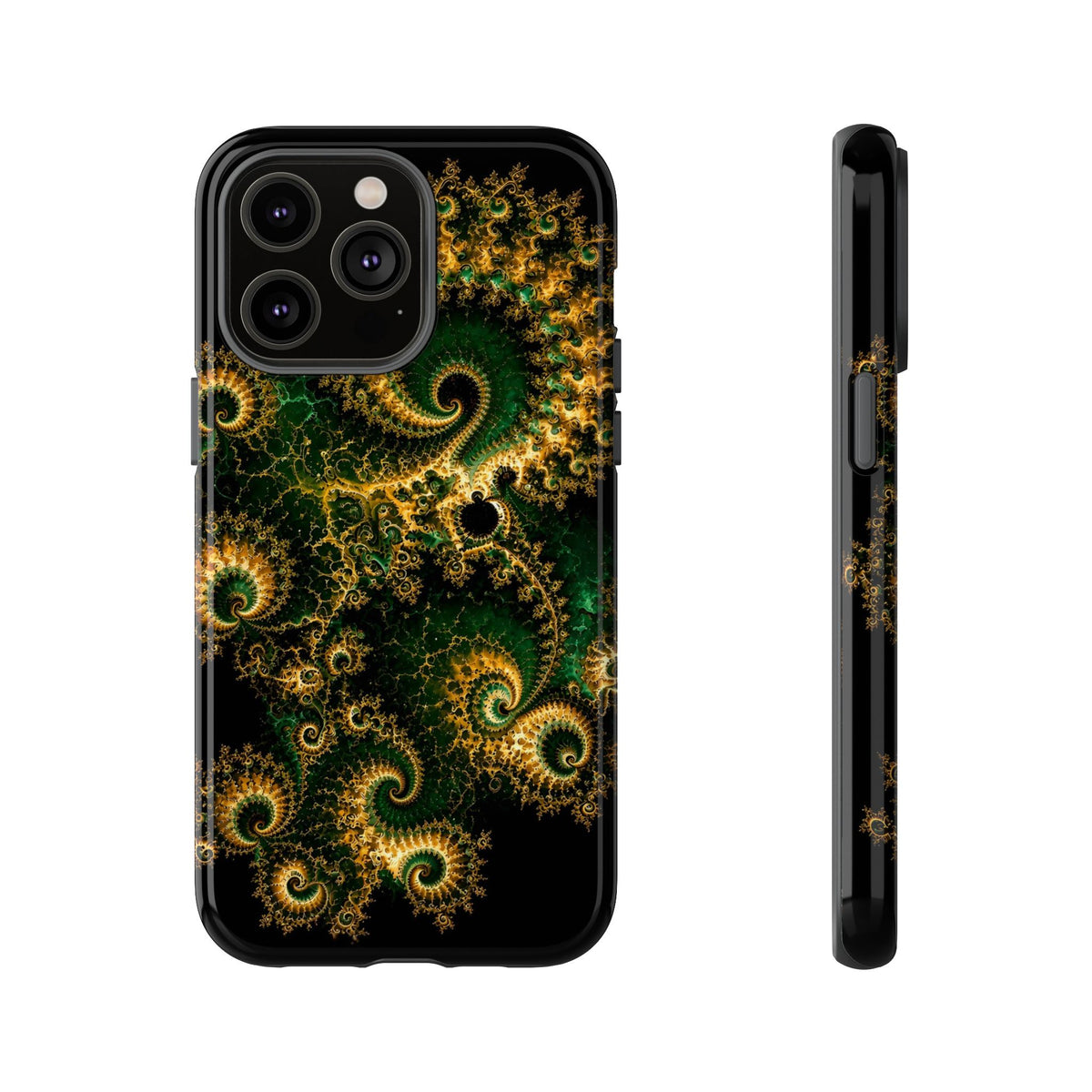 Copper Infinity - Emerald & Gold Phone Case