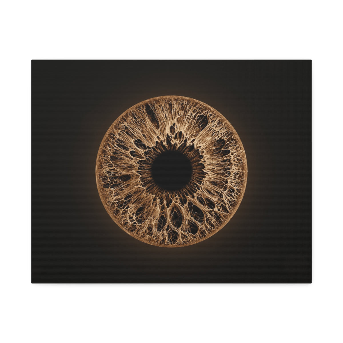 BLXNTT Iris – Lace Web Light Brown Glossy Canvas