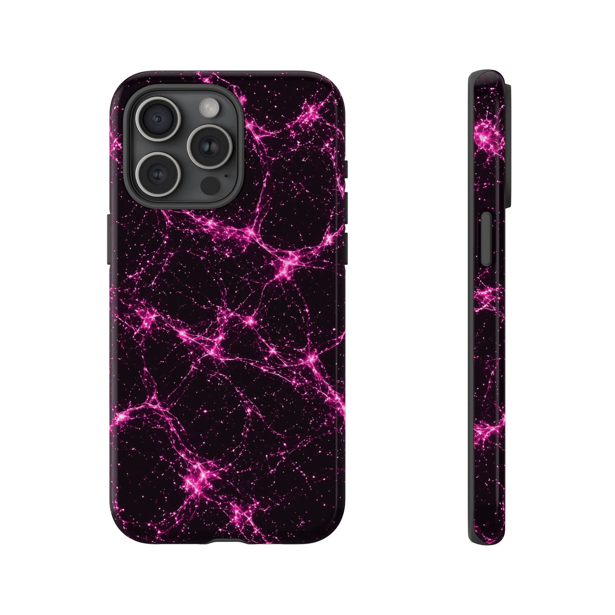 Neon Mycelium - Hot Pink Pulse Phone Case
