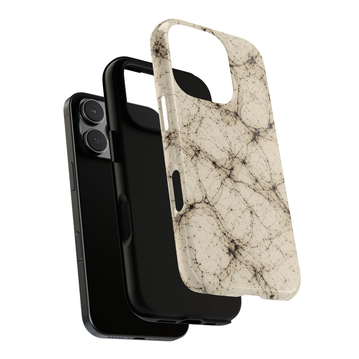 Neon Mycelium - Ink on Paper Phone Case