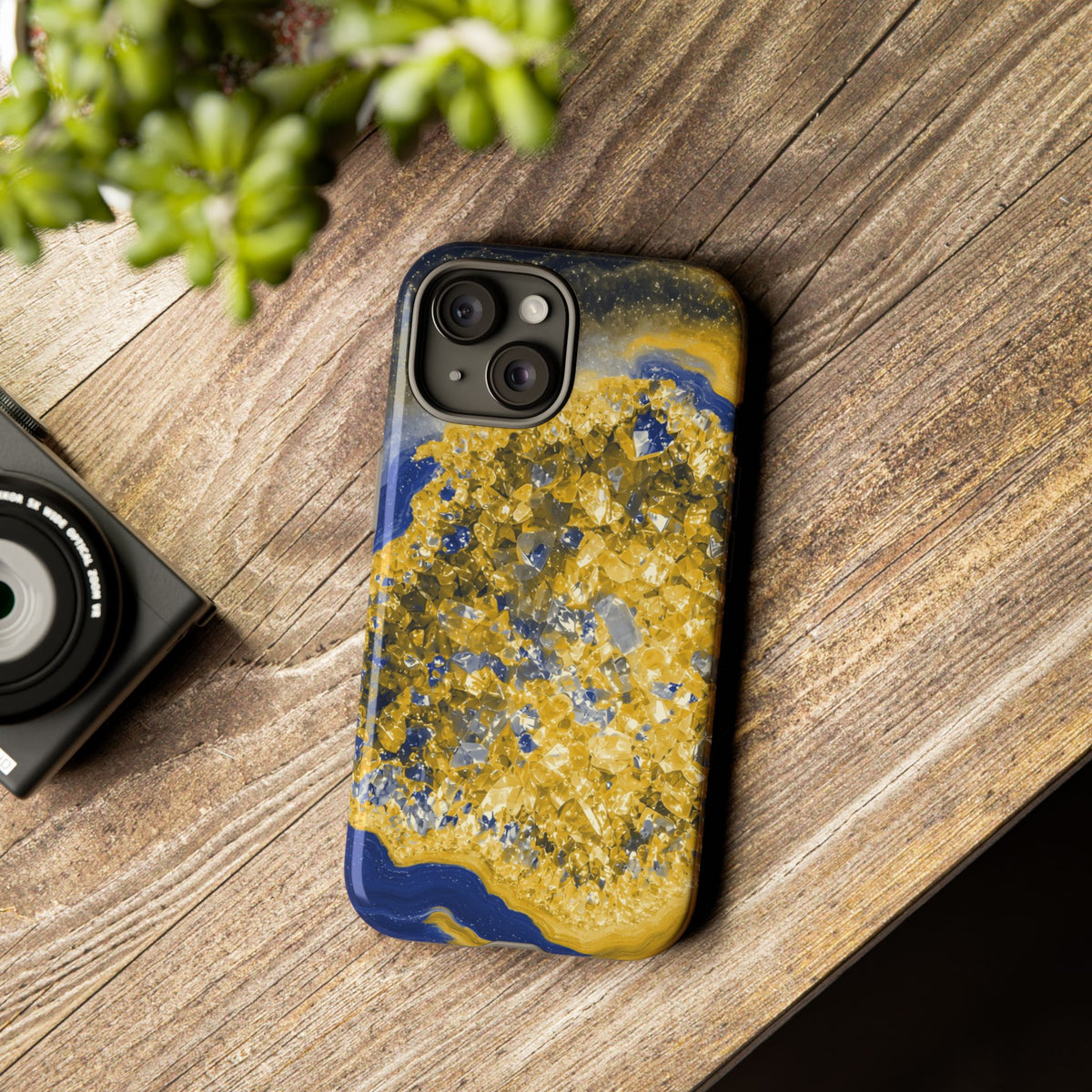 Geode Core - Mustard Navy Phone Case