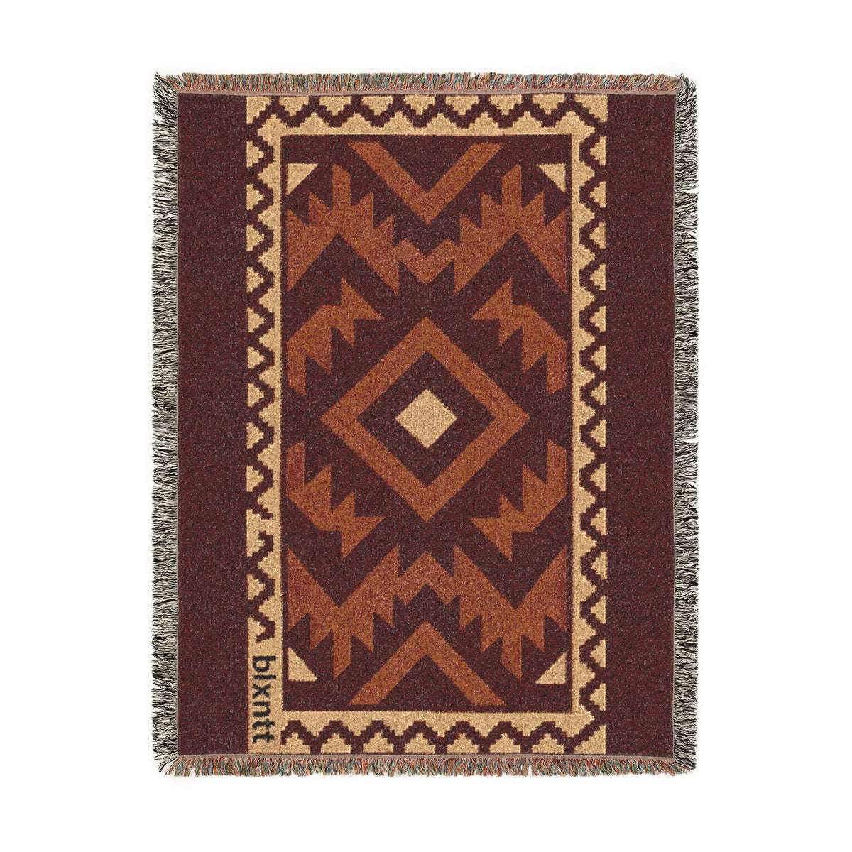 BLXNTT Red Hippie Woven Blanket #2