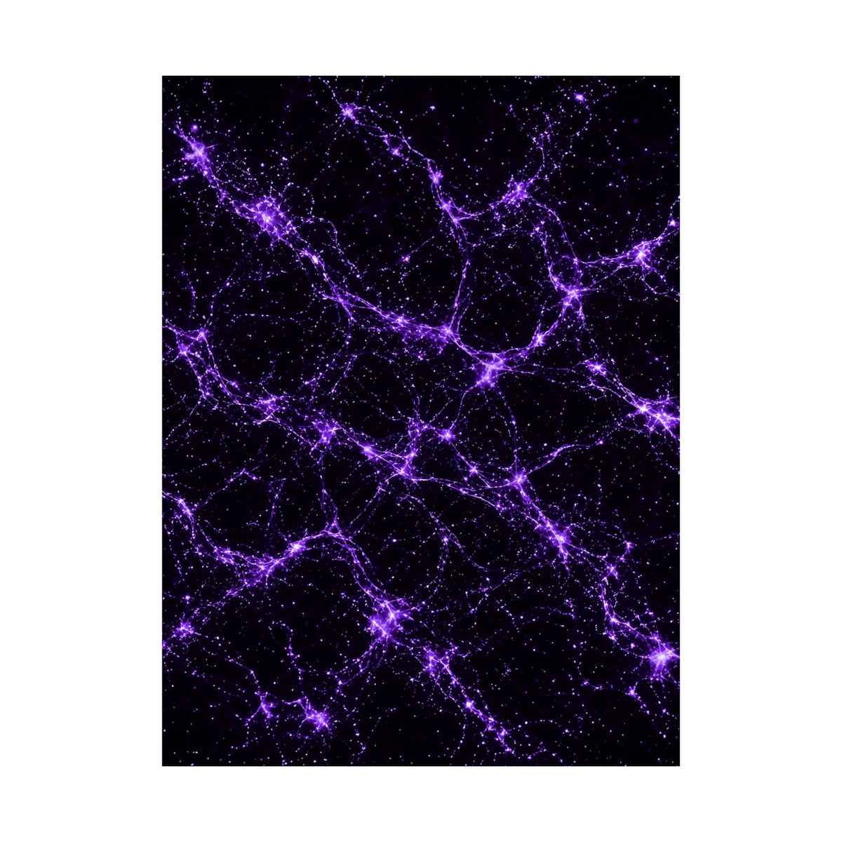 Neon Mycelium - Ultraviolet Poster