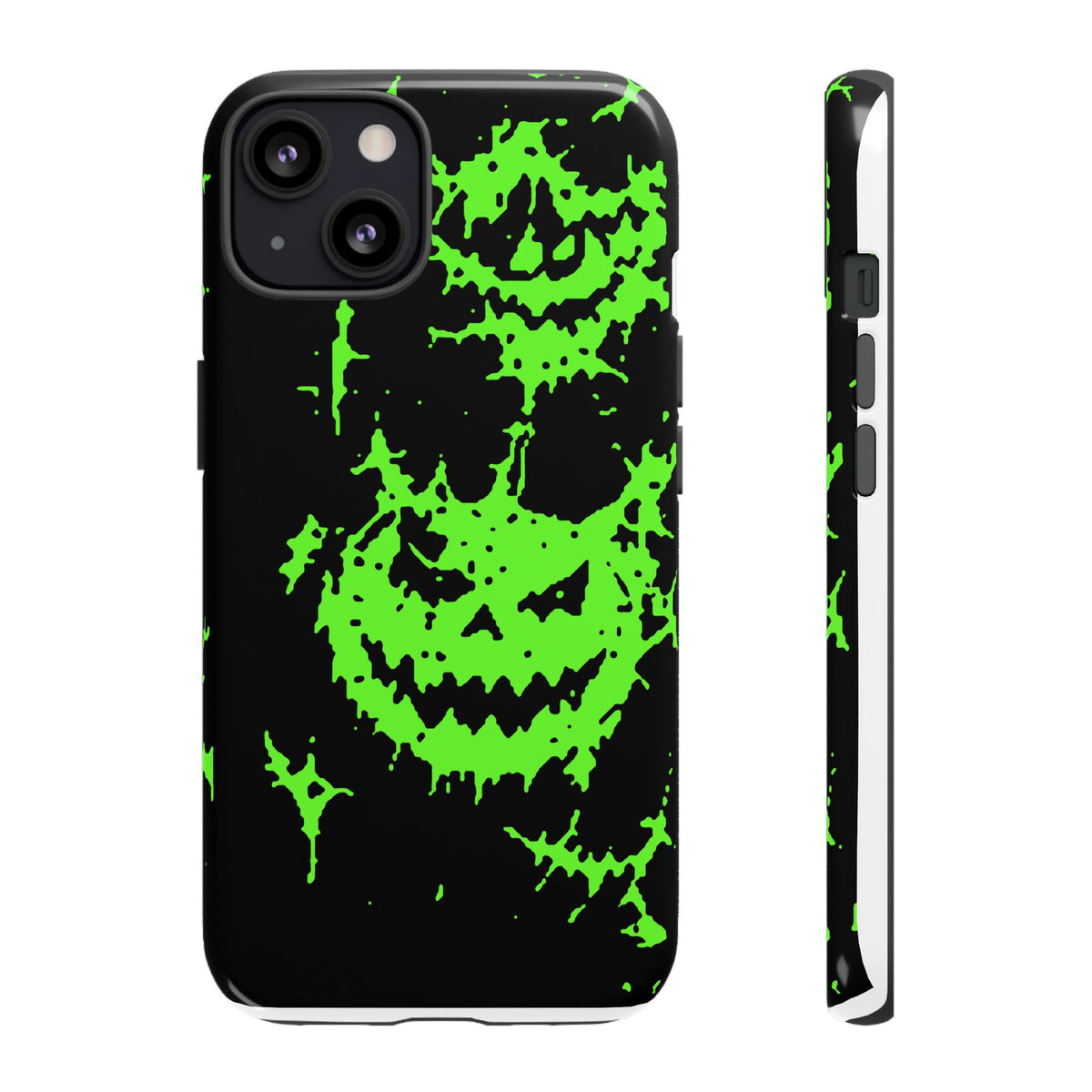 Green Spiderweb Pumpkin Phone Case
