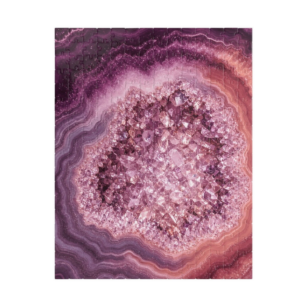 Geode Core - Rose Quartz Jigsaw Puzzle