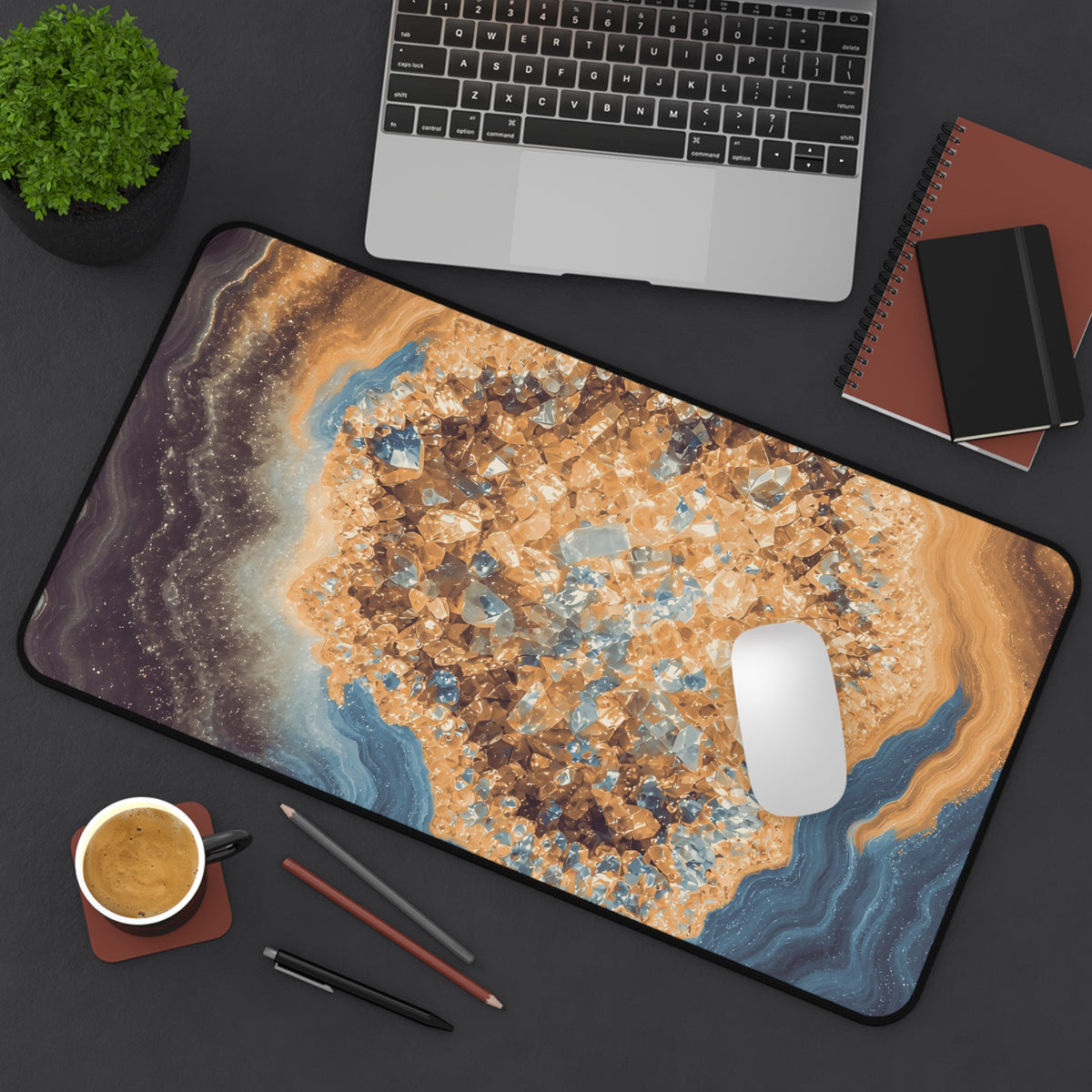 Geode Core - Desert Mirage Desk Mat