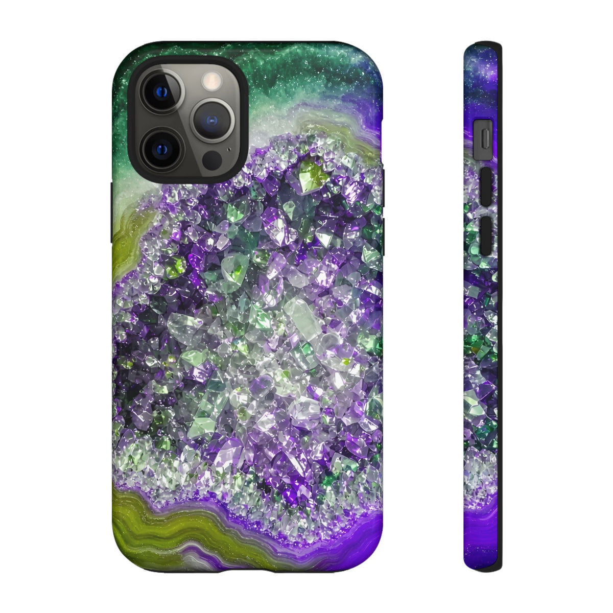 Geode Core - Ruby Emerald Phone Case