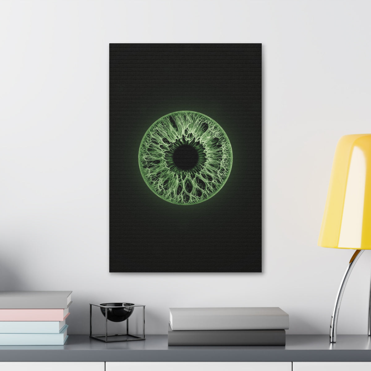 BLXNTT Iris – Lace Web Green Glossy Canvas