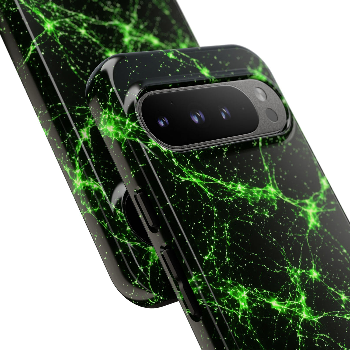 Neon Mycelium - Toxic Lime Phone Case