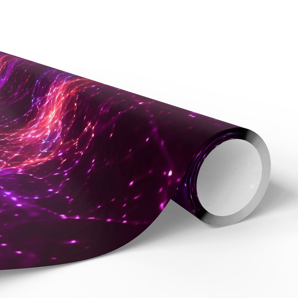 Neon Mycelium - Ember Orchid Wrapping Paper