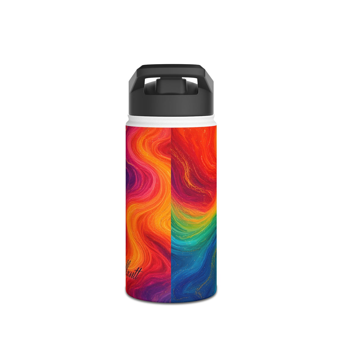 Rainbow Marble Water Bottle