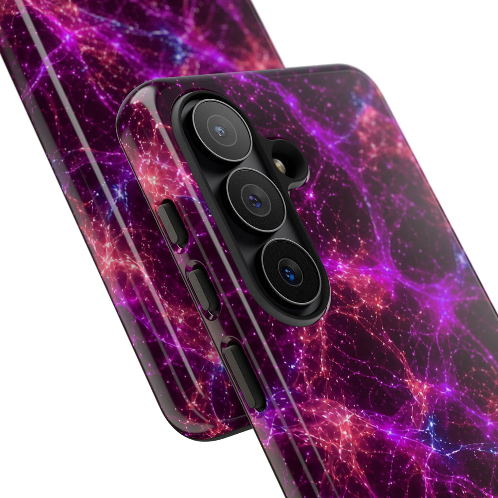 Neon Mycelium - Ember Orchid Phone Case