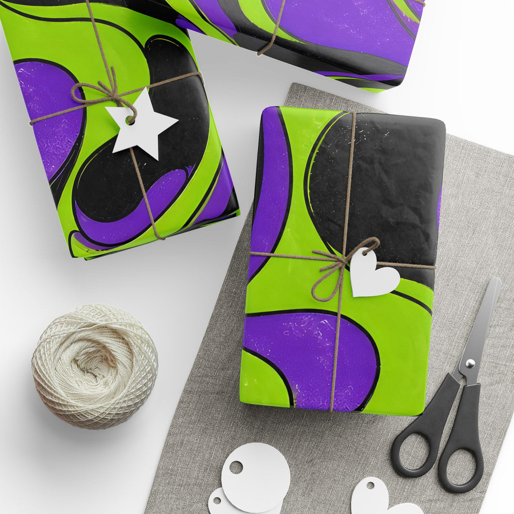 Fillmore Flow - Lime & Purple Wrapping Paper