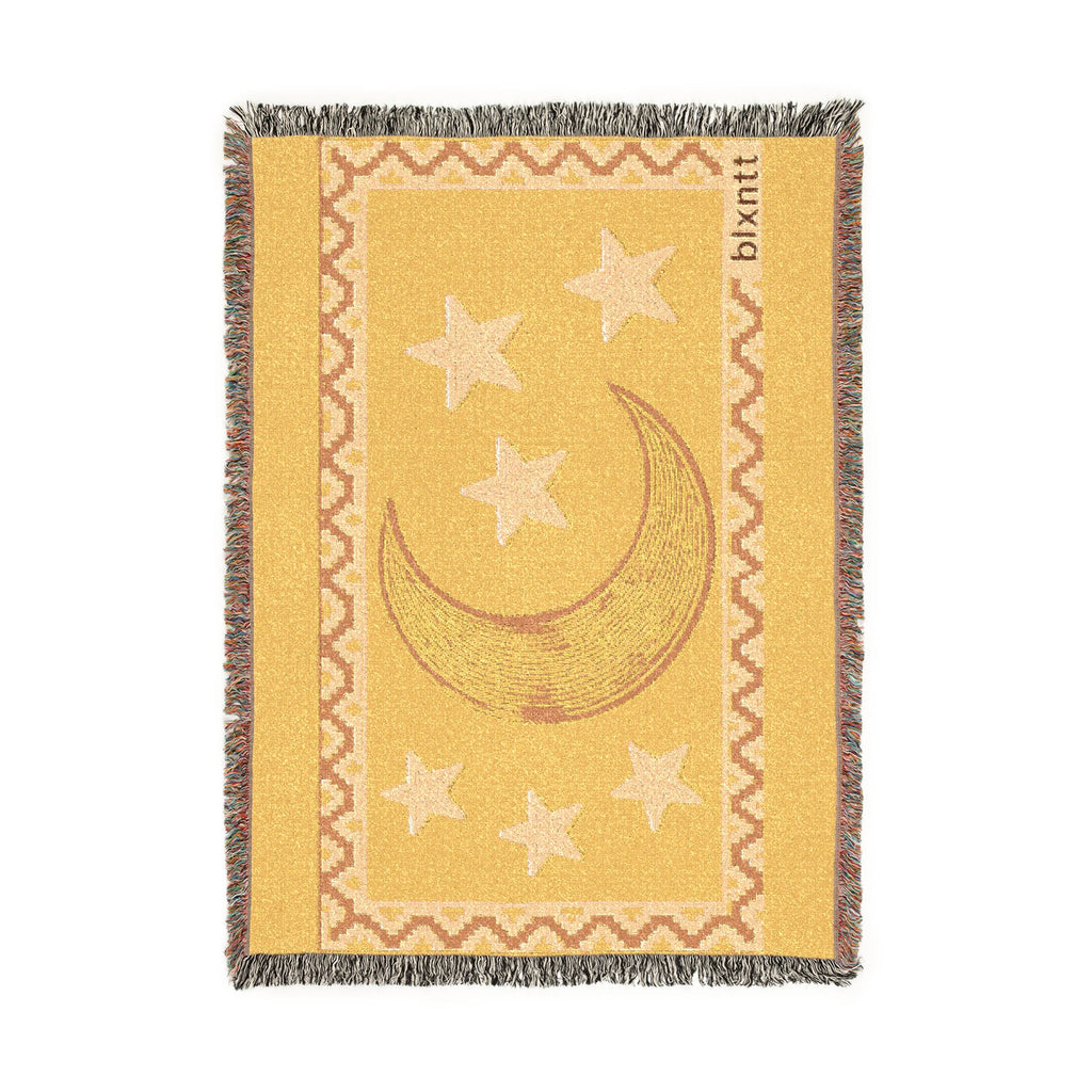 BLXNTT Yellow Hippie Woven Blanket #2