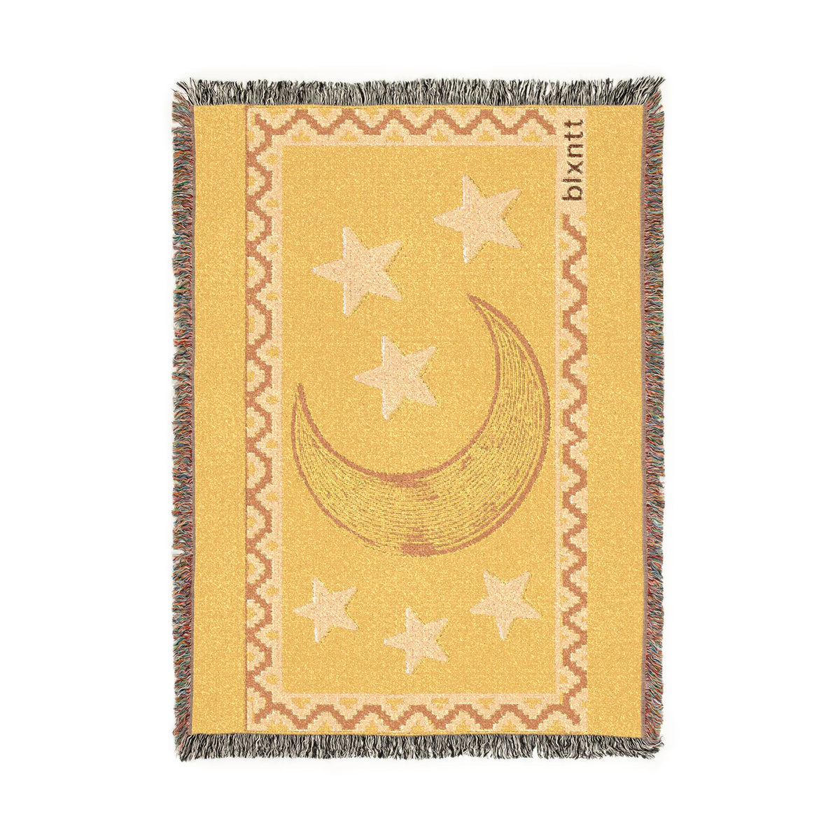 BLXNTT Yellow Hippie Woven Blanket #2