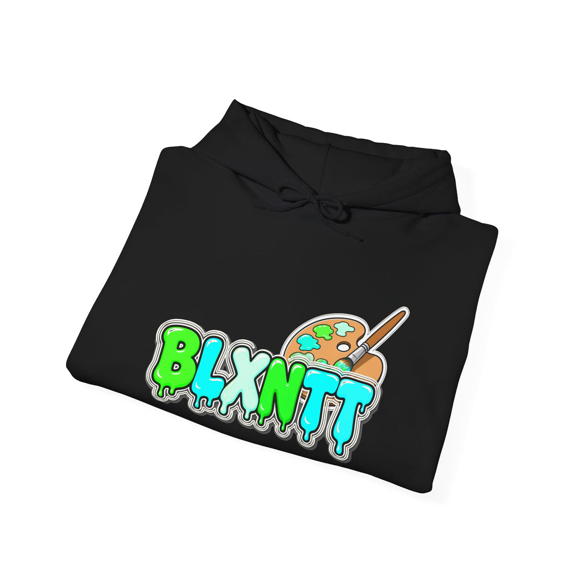 BLXNTT Paint Spill Hoodie - Neon (Black)