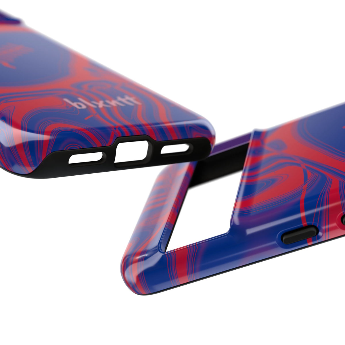 Royal Blue & Red Trippy Football Phone Case