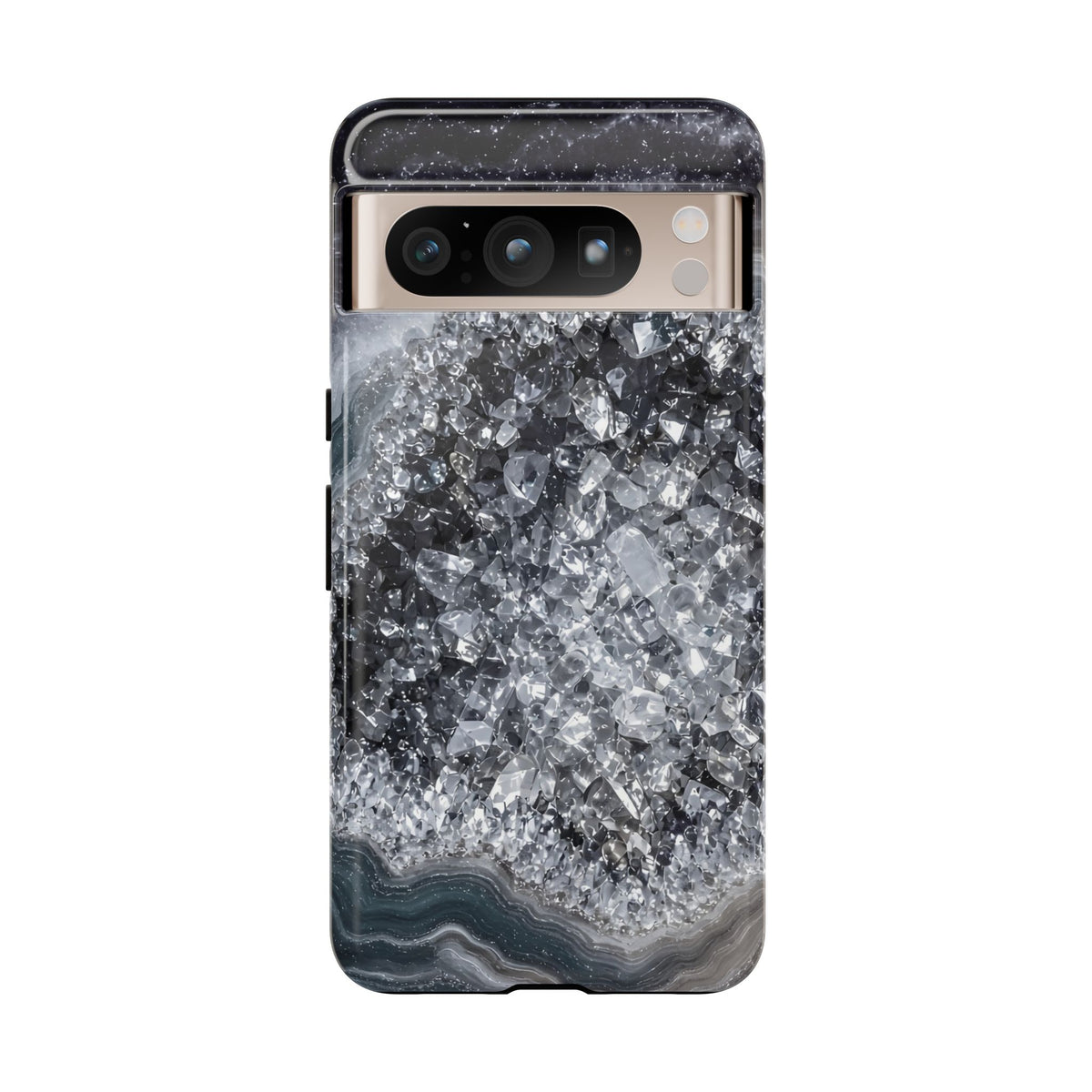 Geode Core - Silver Smoke Phone Case
