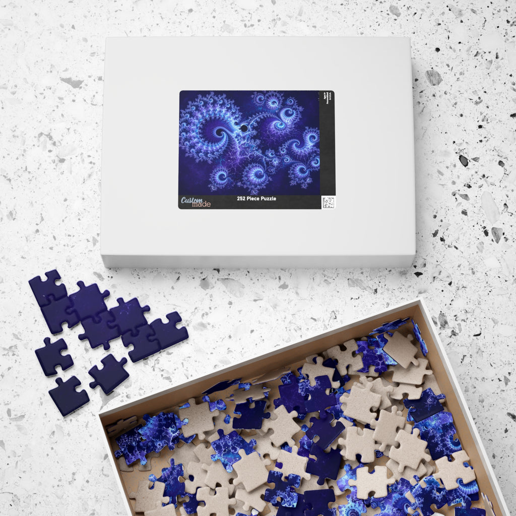 Copper Infinity - Bioluminescent Jellyfish Jigsaw Puzzle