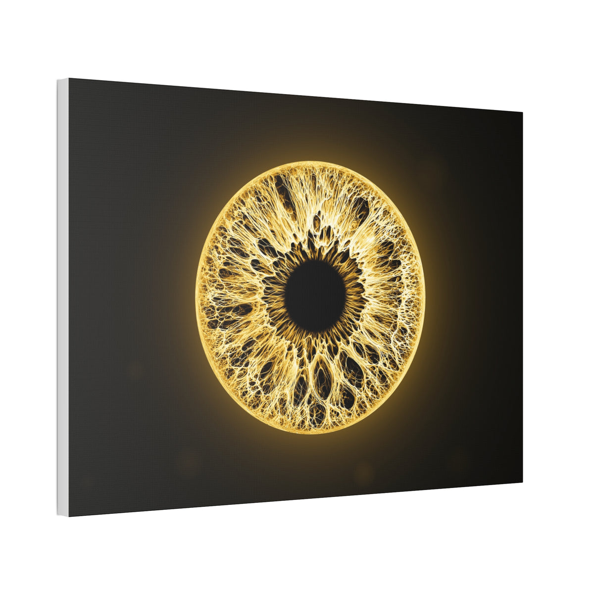 BLXNTT Iris – Lace Web Molten Gold Glossy Canvas
