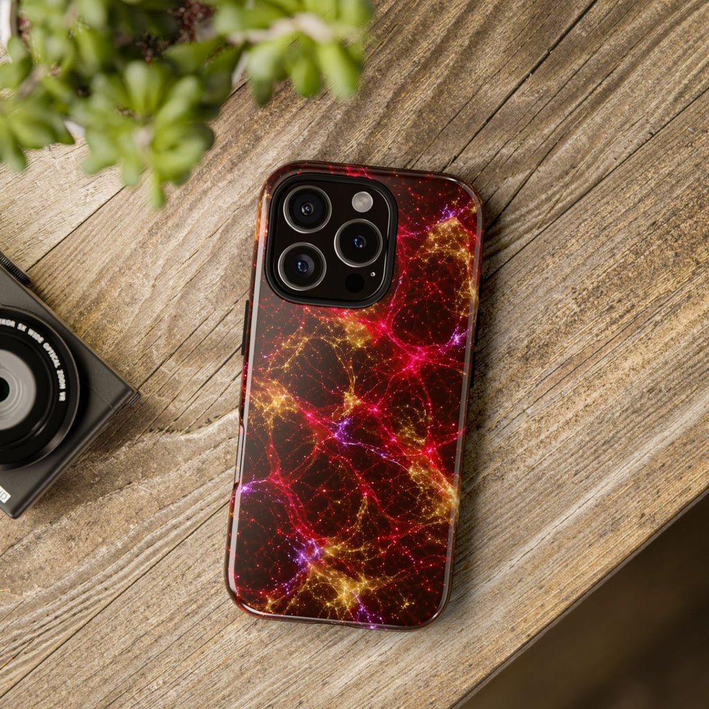 Neon Mycelium - Rainbow Nerve Phone Case