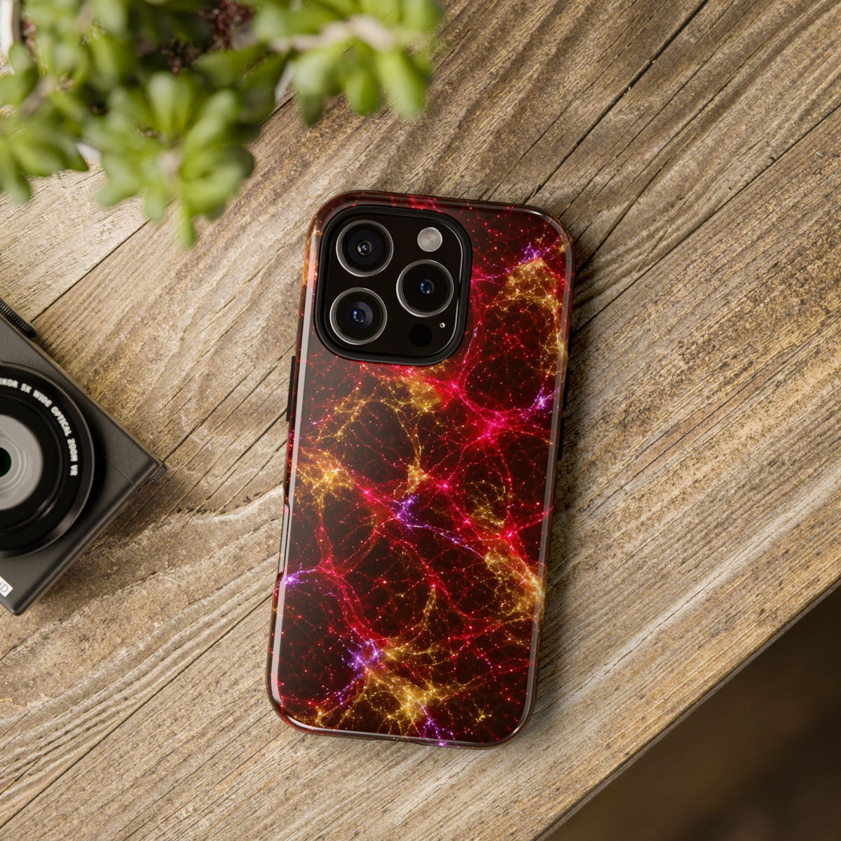 Neon Mycelium - Rainbow Nerve Phone Case