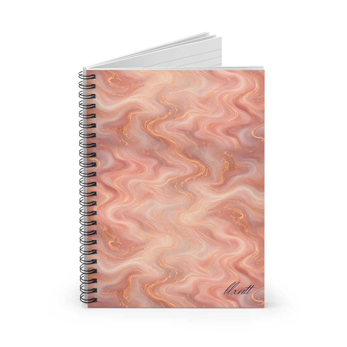 Rose Gold Marble Spiral Notebook