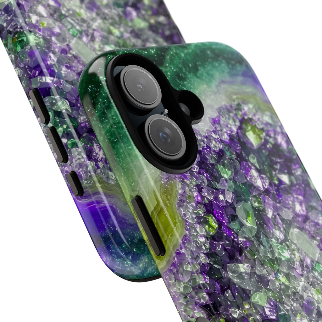 Geode Core - Ruby Emerald Phone Case