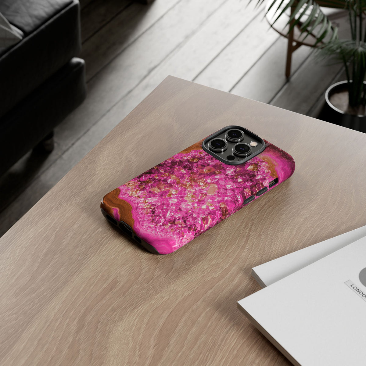 Geode Core - Terracotta Neon Phone Case