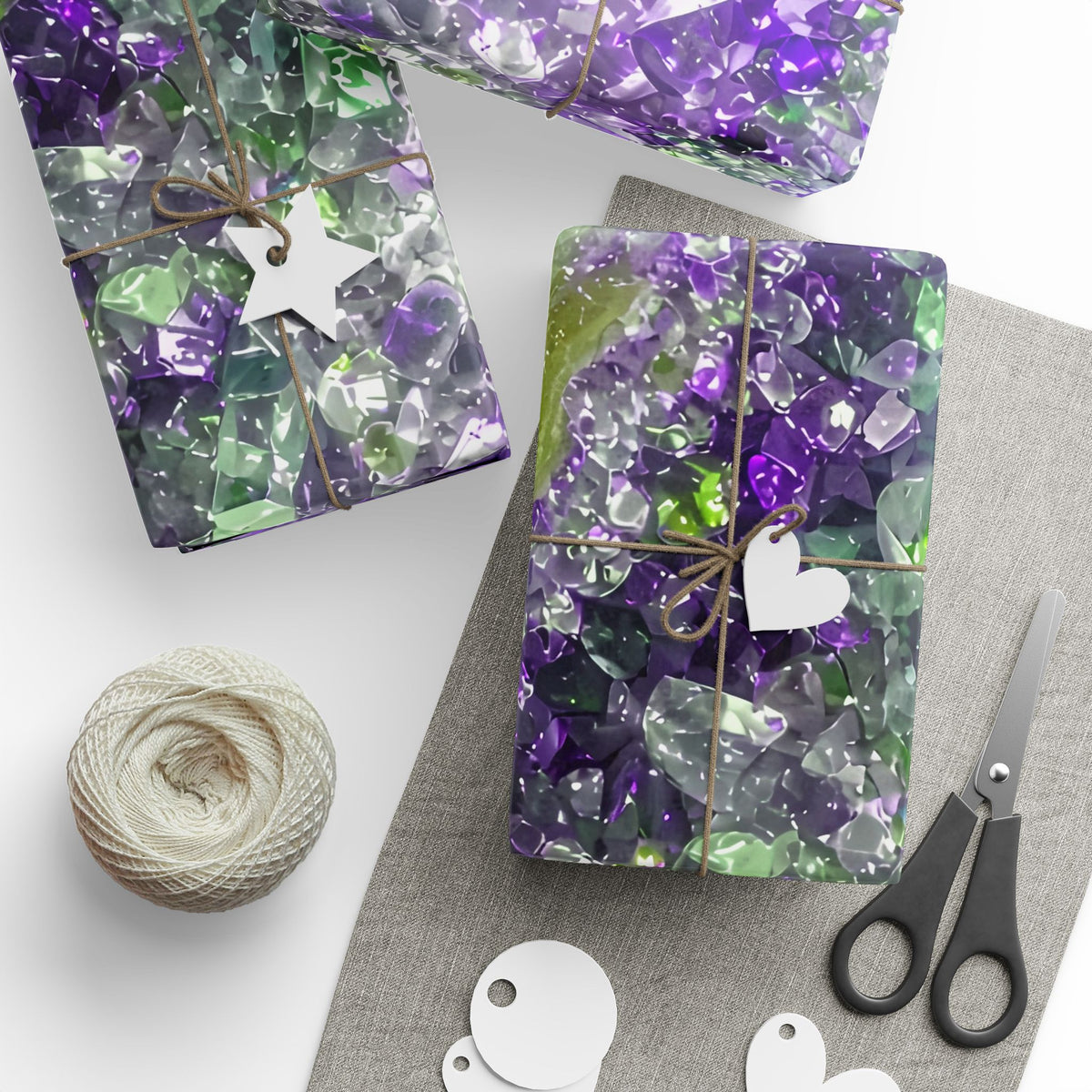 Geode Core - Ruby Emerald Wrapping Paper