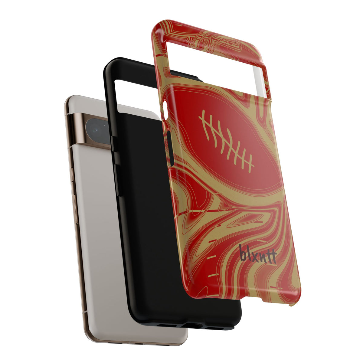 Scarlet & Gold Trippy Football Phone Case