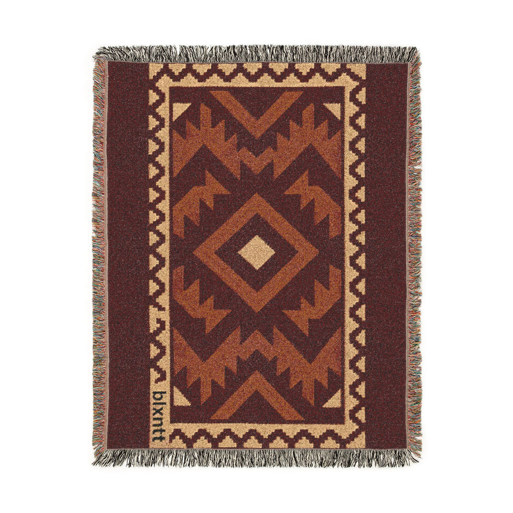 BLXNTT Red Hippie Woven Blanket #2