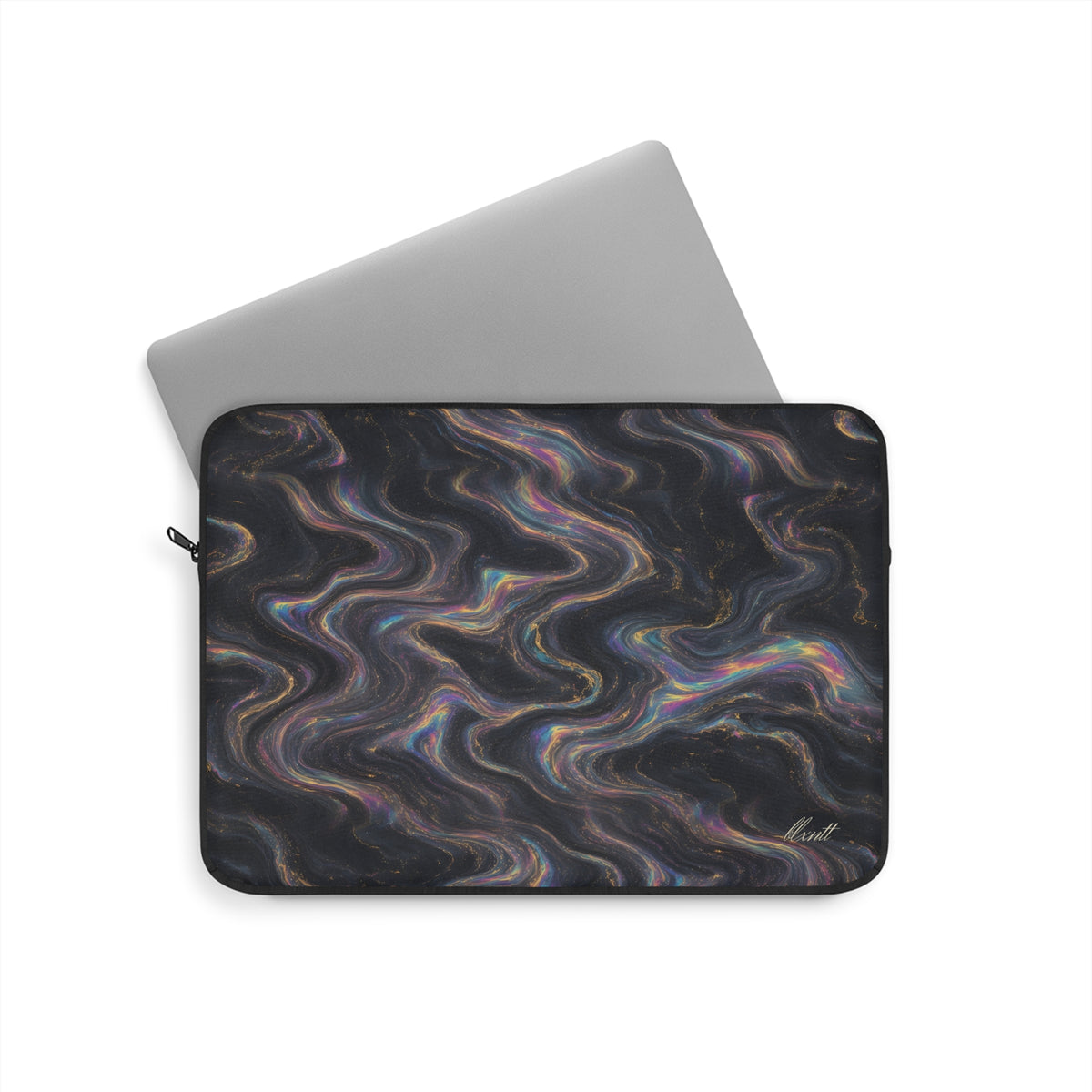 Galaxy Iridescent Marble Laptop Sleeve
