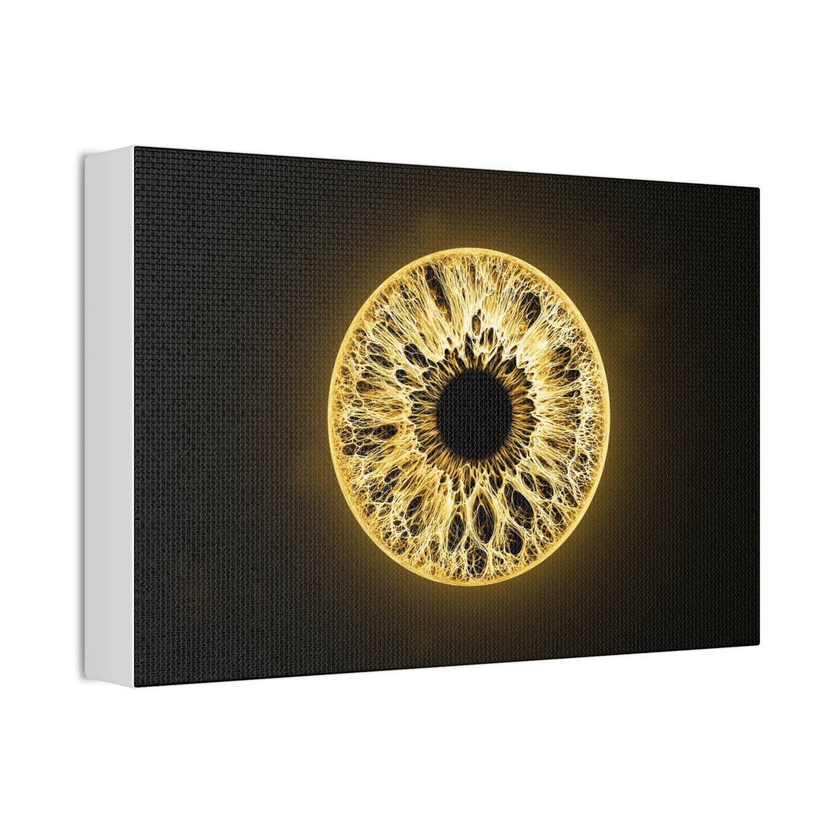 BLXNTT Iris – Lace Web Molten Gold Glossy Canvas