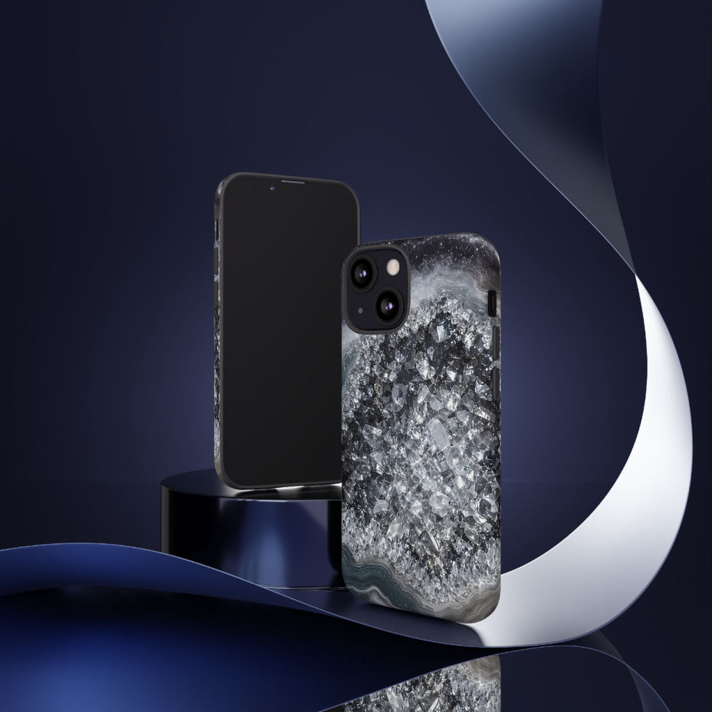 Geode Core - Silver Smoke Phone Case