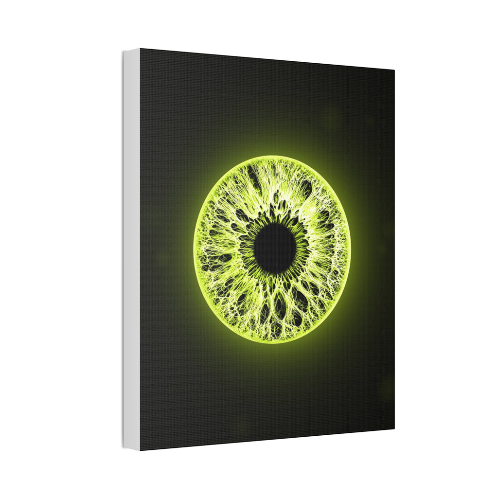 BLXNTT Iris – Lace Web Toxic Chartreuse Glossy Canvas