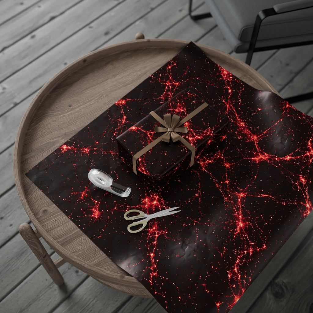 Neon Mycelium - Blood Moon Wrapping Paper