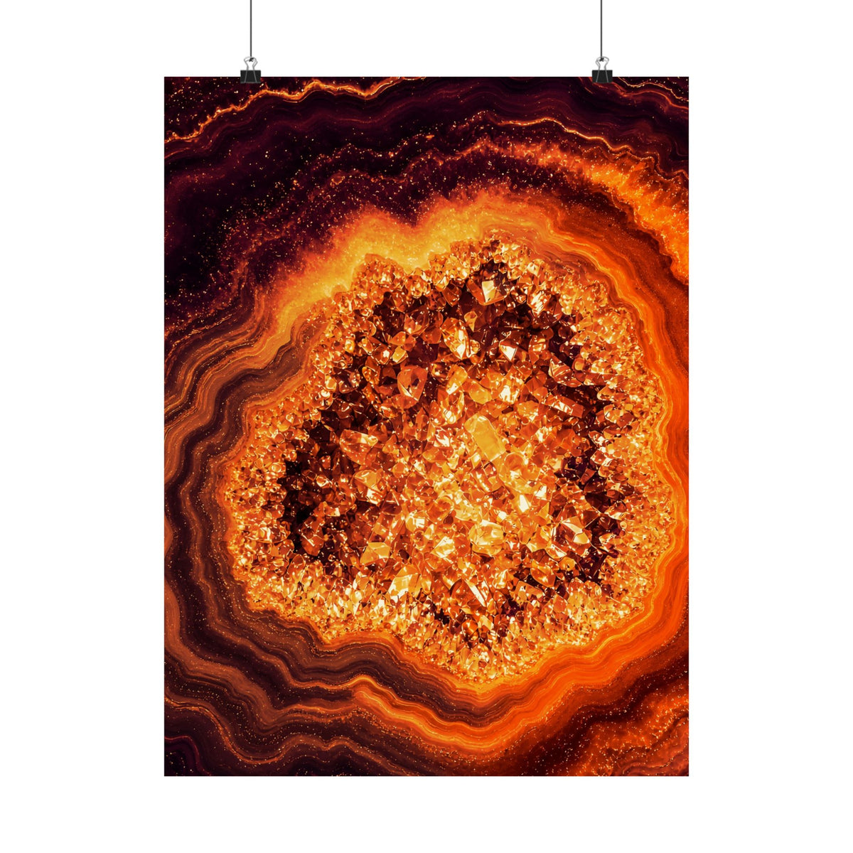 Geode Core - Molten Lava Poster