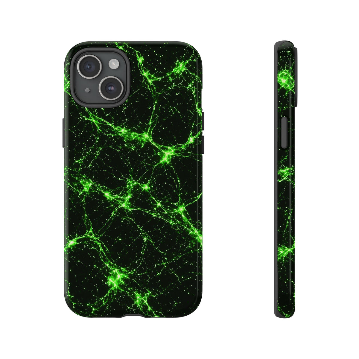 Neon Mycelium - Toxic Lime Phone Case