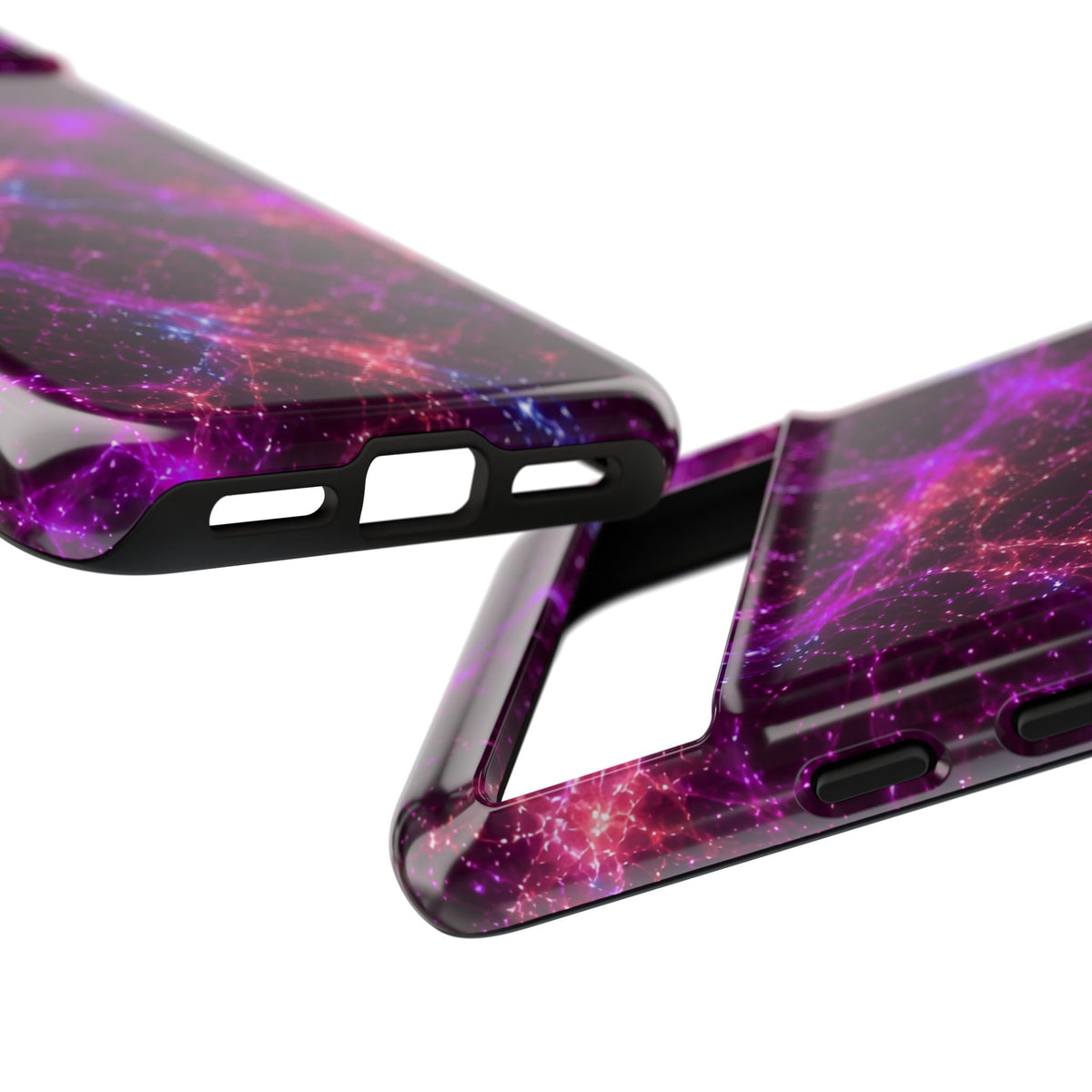 Neon Mycelium - Ember Orchid Phone Case