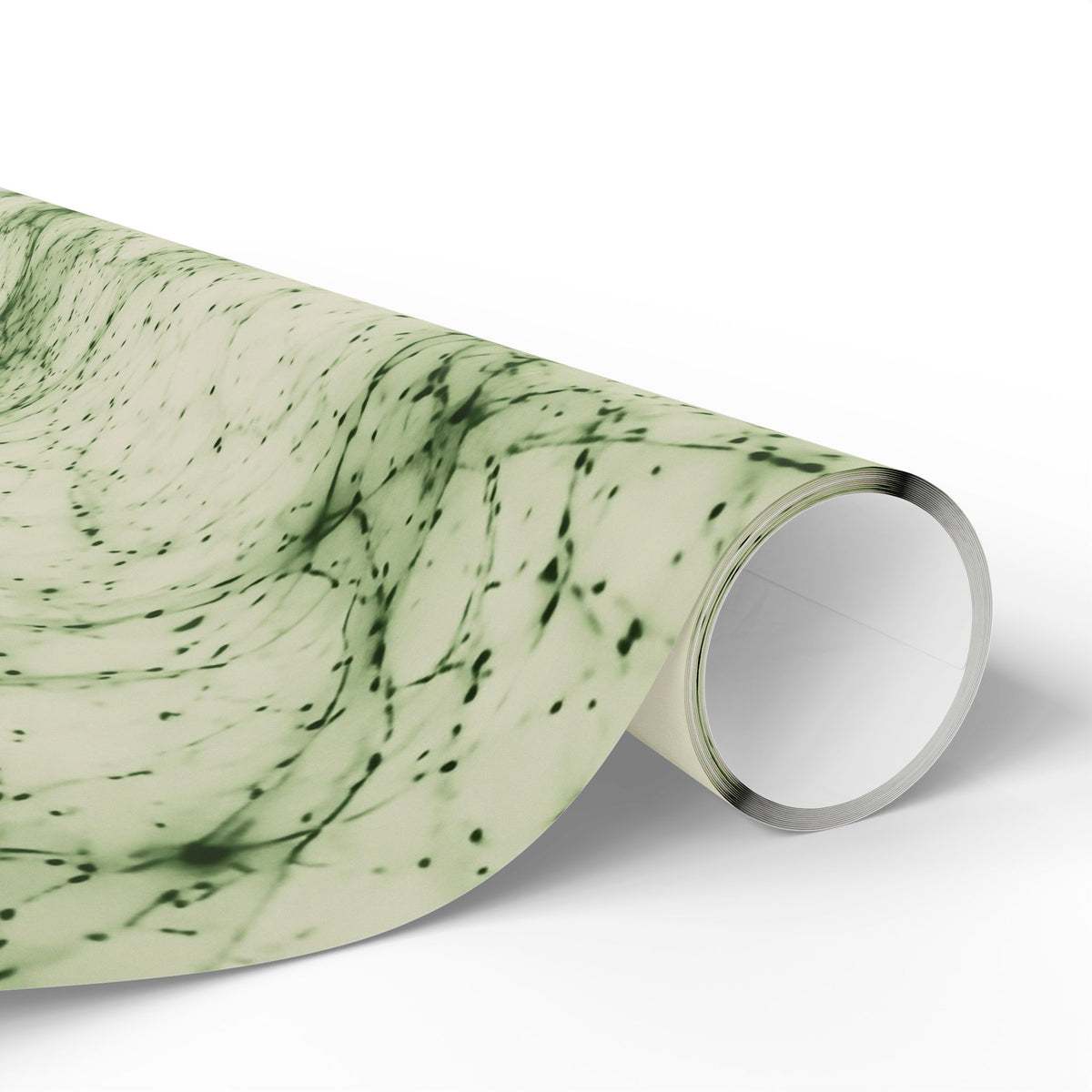 Neon Mycelium - Matcha Latte Wrapping Paper