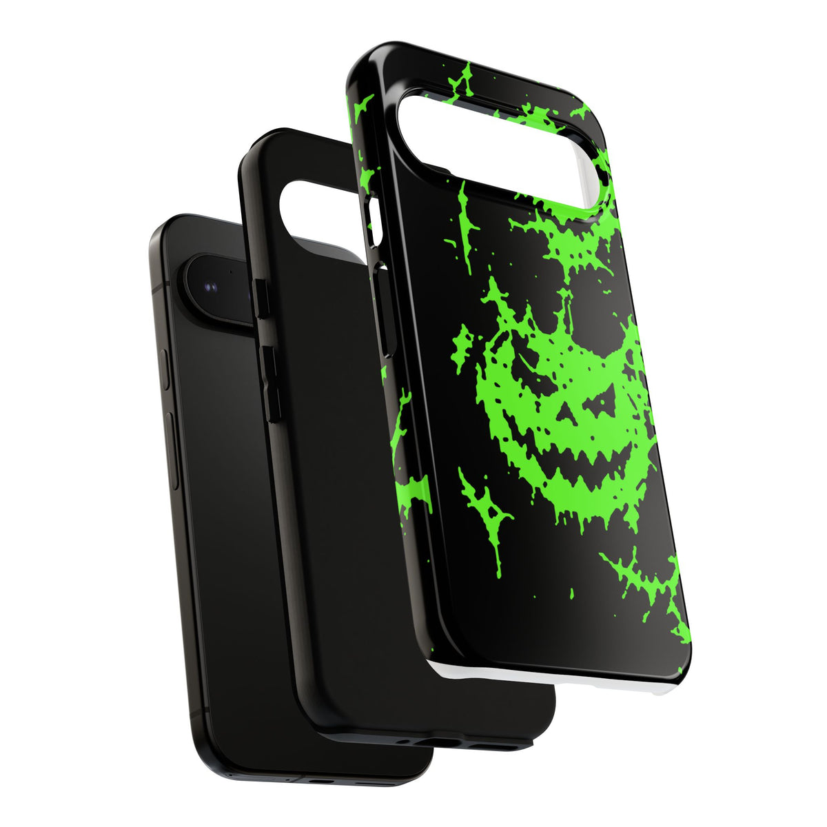 Green Spiderweb Pumpkin Phone Case