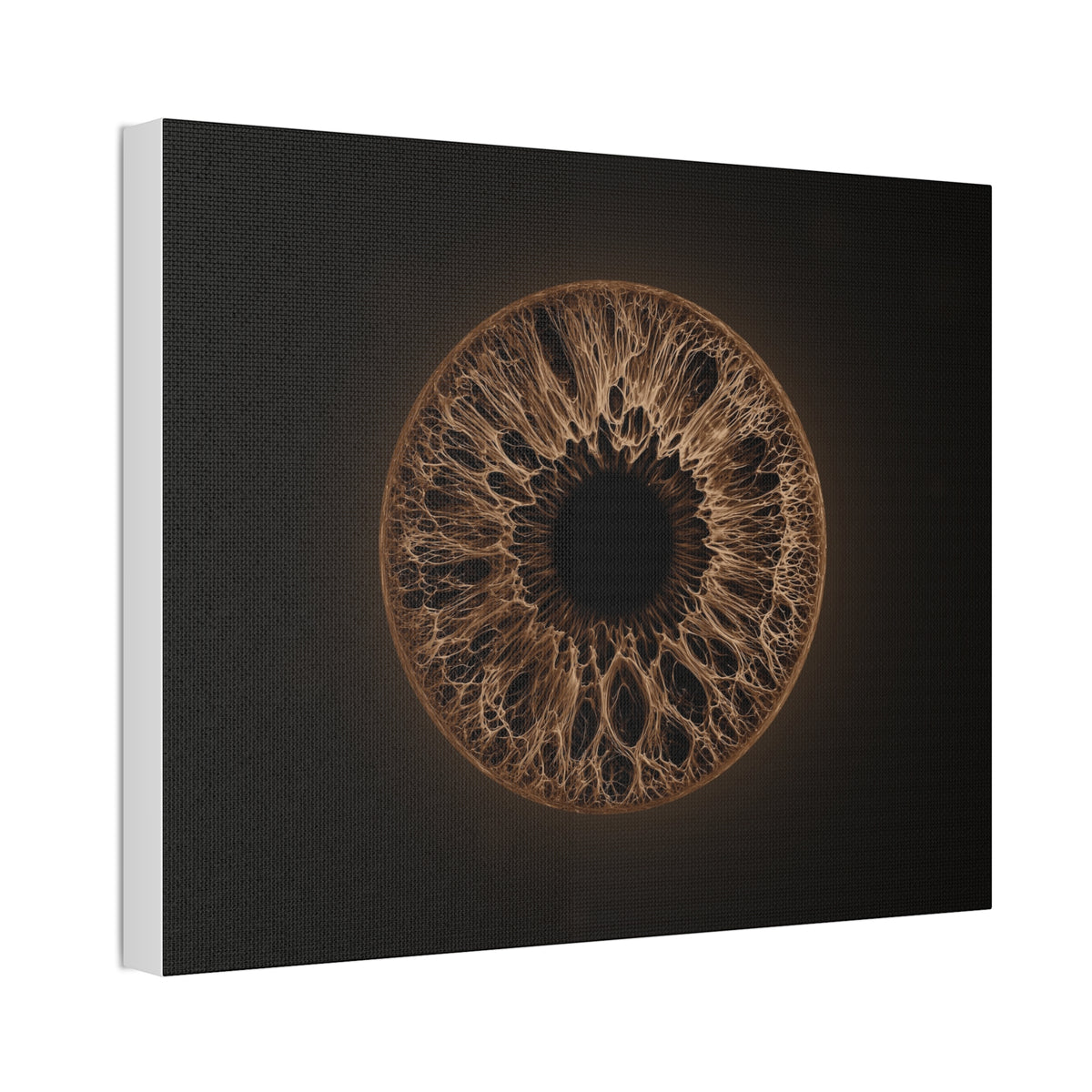 BLXNTT Iris – Lace Web Dark Brown Glossy Canvas