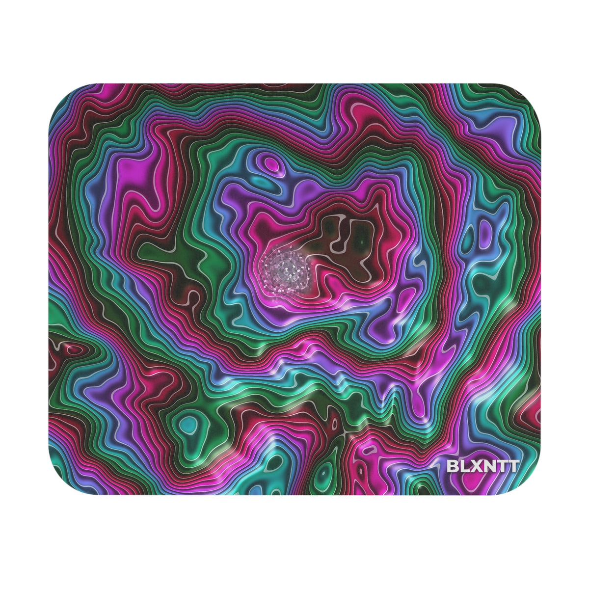 Neon Agate Mouse Pad
