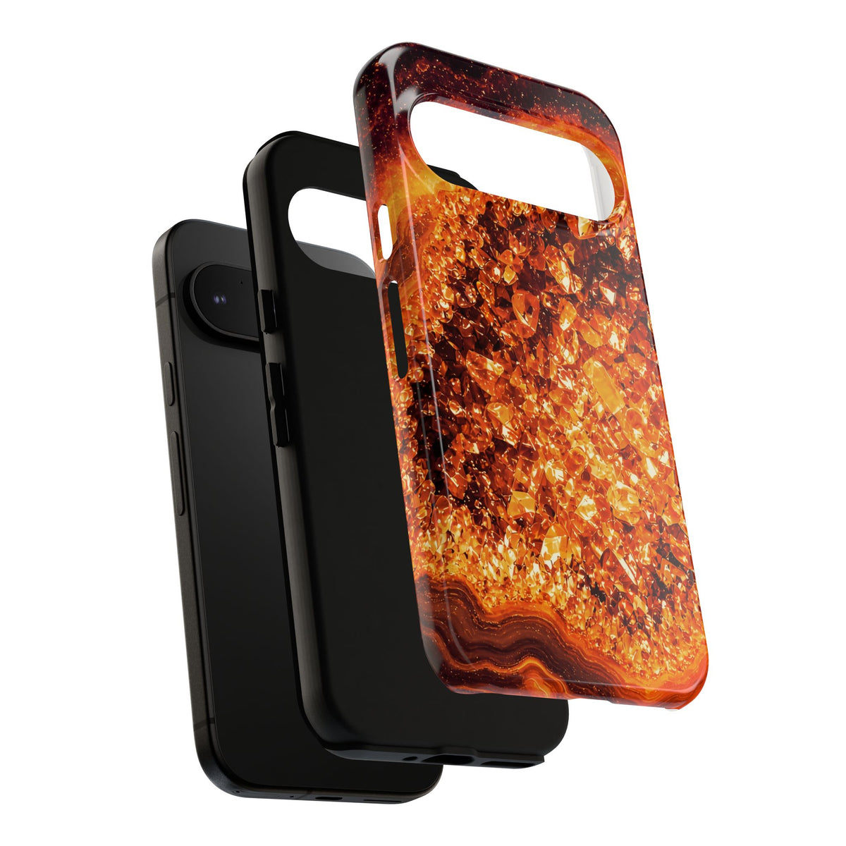 Geode Core - Molten Lava Phone Case