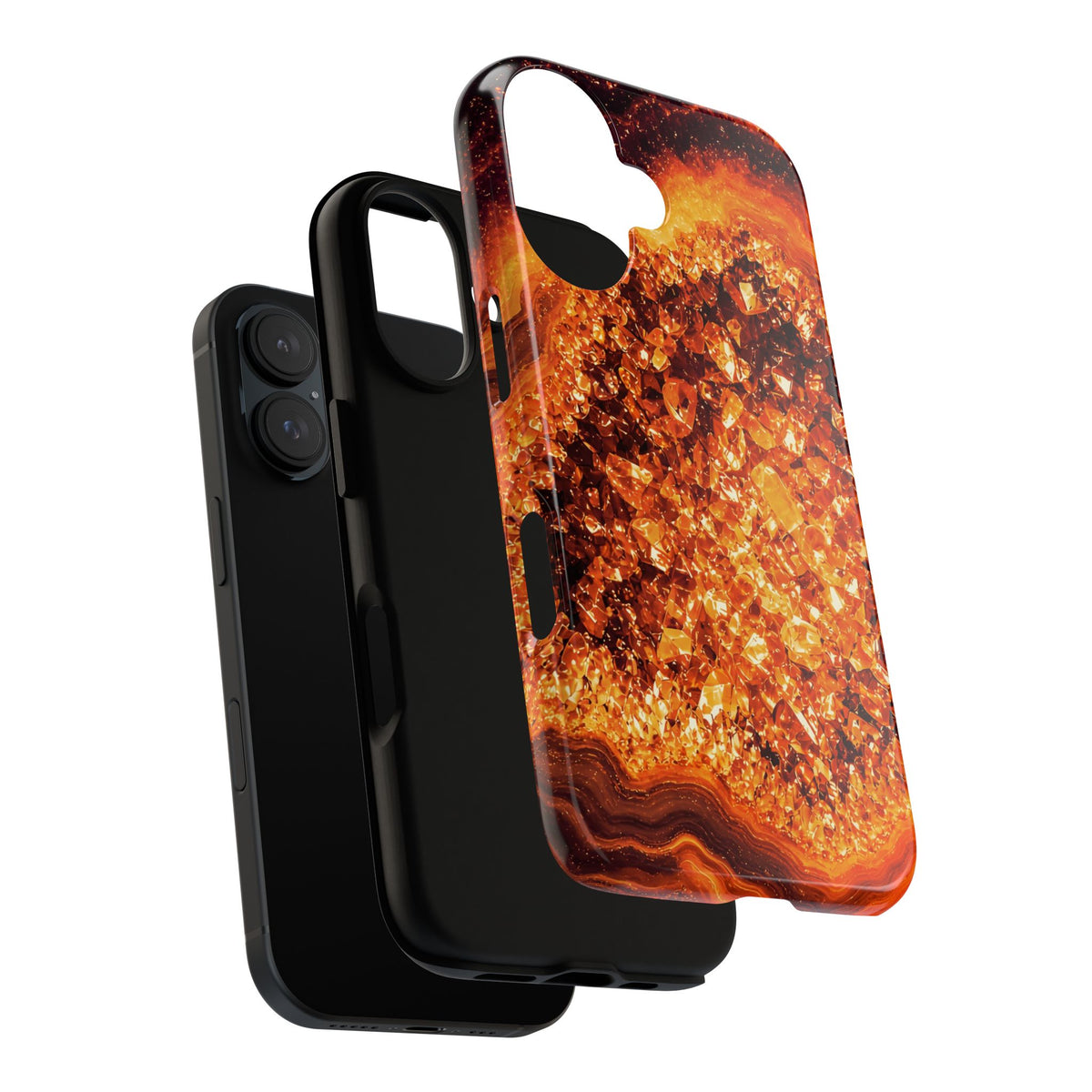 Geode Core - Molten Lava Phone Case